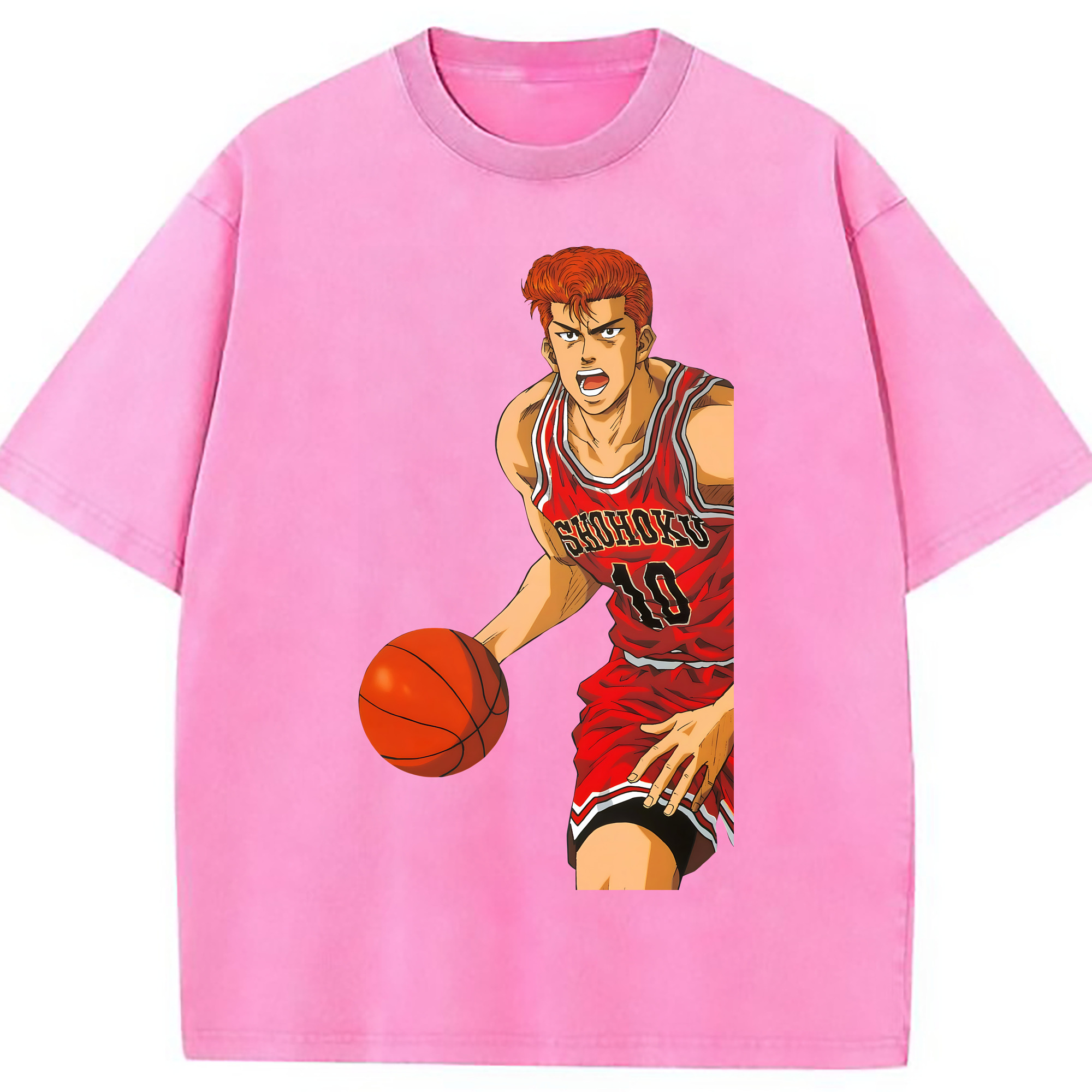 （画像用） SLAM DUNK／スラムダンク 綿100% ヴィンテージ風 半袖Tシャツ（フロントプリント）